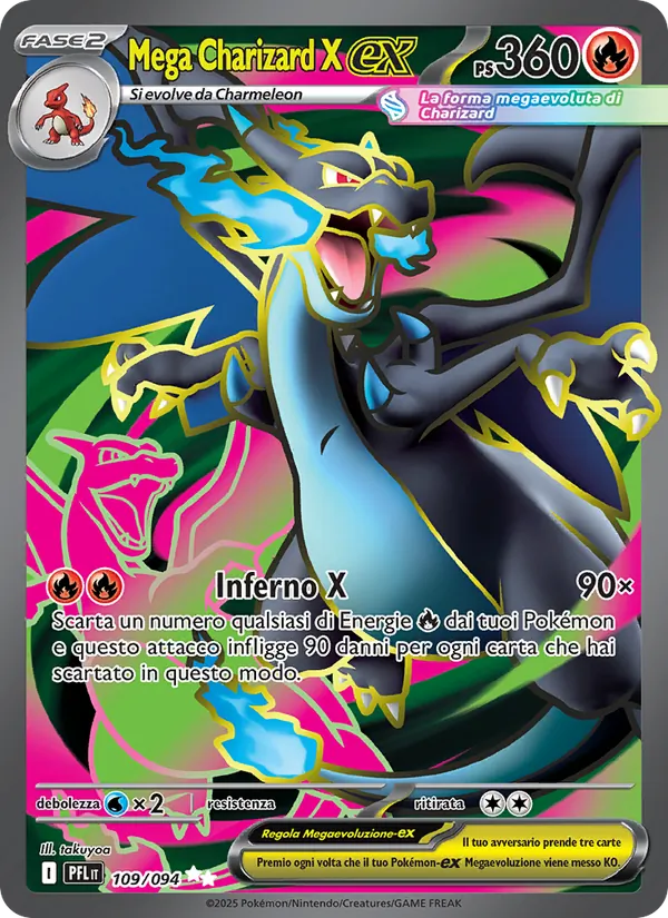 Mega Charizard X-ex – Flamme Spettrali 109