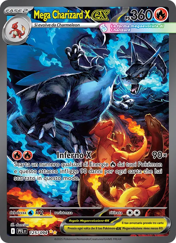 Mega Charizard X-ex – Flamme Spettrali 125