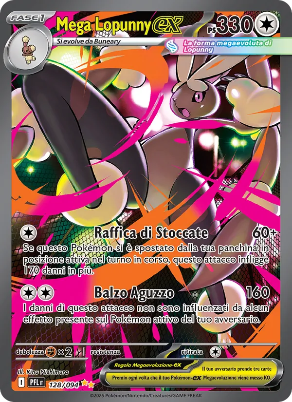 Mega Lopunny-ex – Flamme Spettrali 128