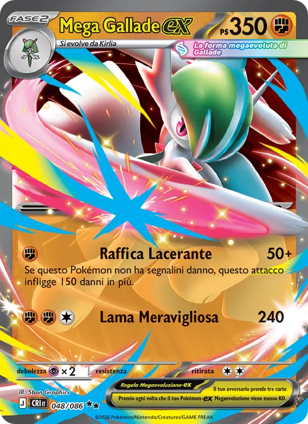 Mega Gallade-ex – Caos Nascente 48