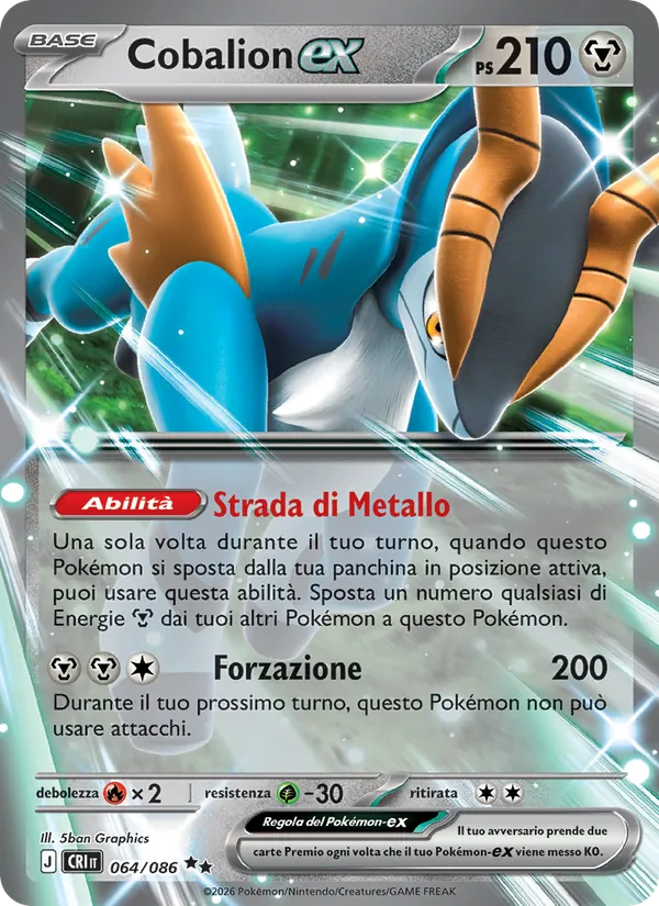 Cobalion-ex – Caos Nascente 64