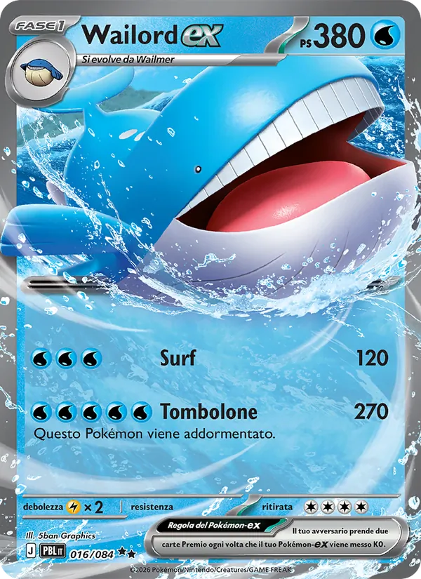 Wailord-ex – Buio Pesto 16