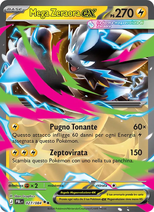 Mega Zeraora-ex – Buio Pesto 27