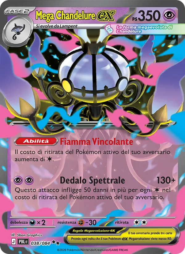 Mega Chandelure-ex – Buio Pesto 38