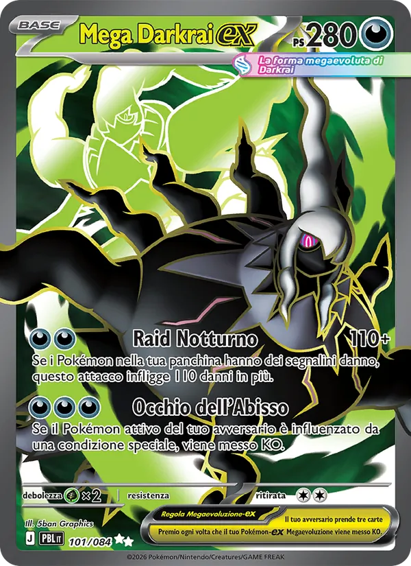 Mega Darkrai-ex – Buio Pesto 101