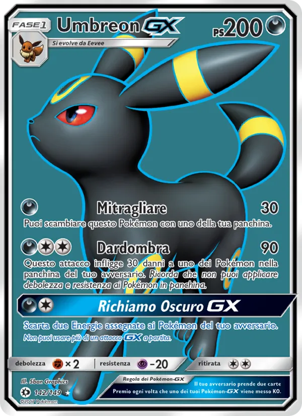 Umbreon GX – Sole e Luna 142