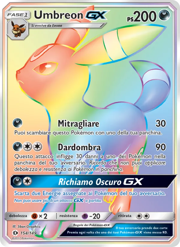 Umbreon GX – Sole e Luna 154