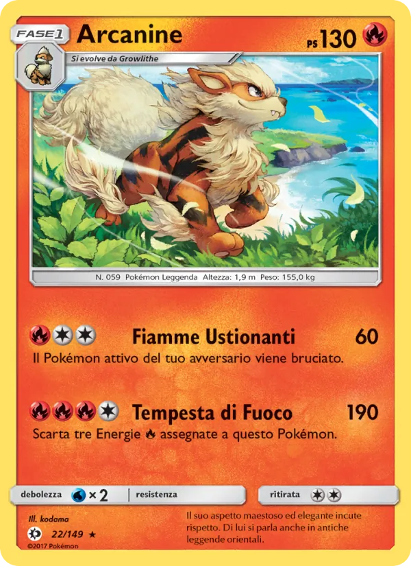 Arcanine – Sole e Luna 22