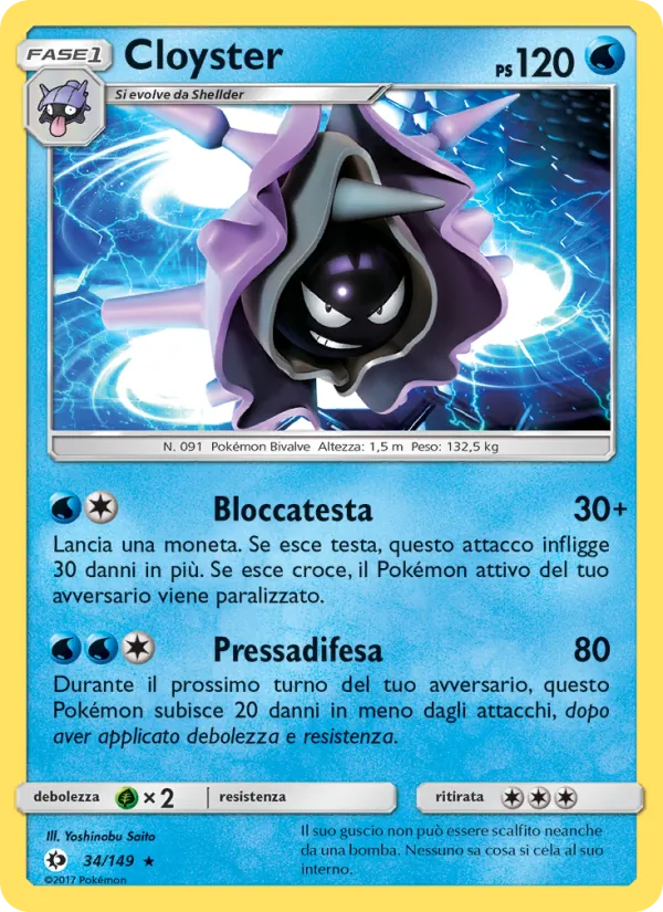 Cloyster – Sole e Luna 34