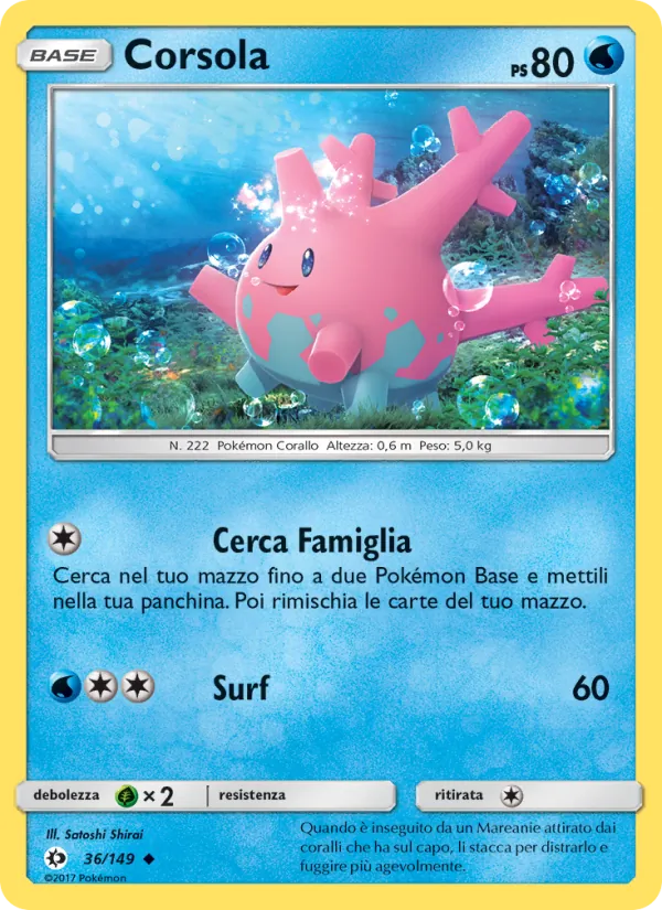 Corsola – Sole e Luna 36