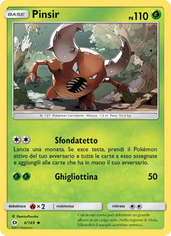 Pinsir – Sole e Luna 6