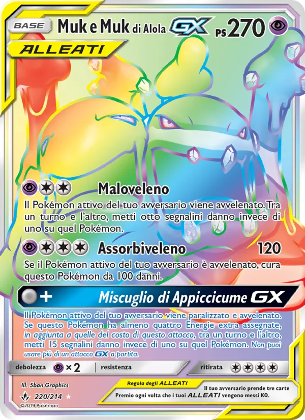 Muk e Muk di Alola GX – Legami Inossidabili 220