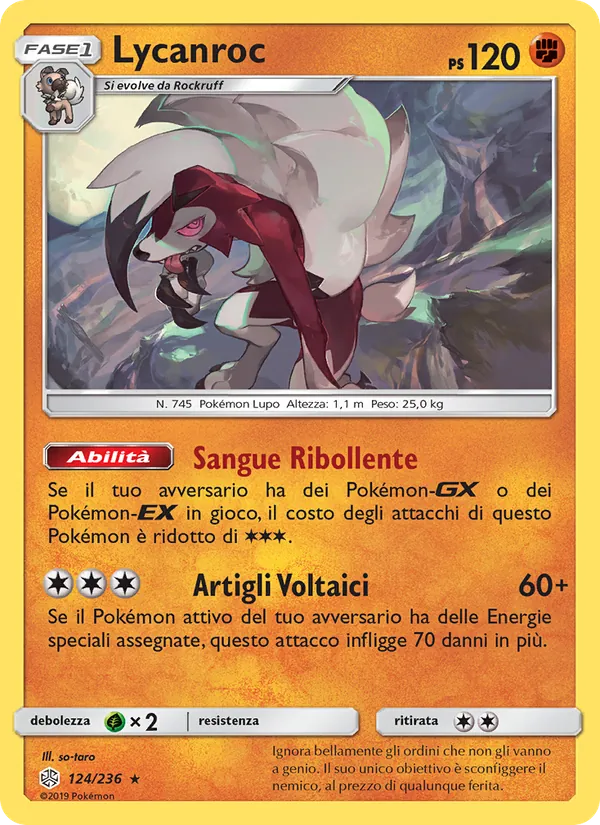 Lycanroc – Eclissi Cosmica 124