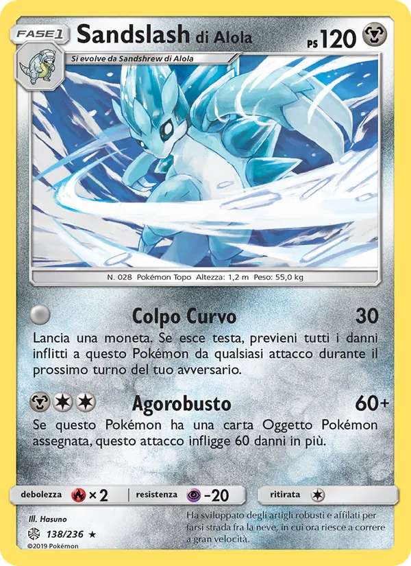 Sandslash di Alola – Eclissi Cosmica 138