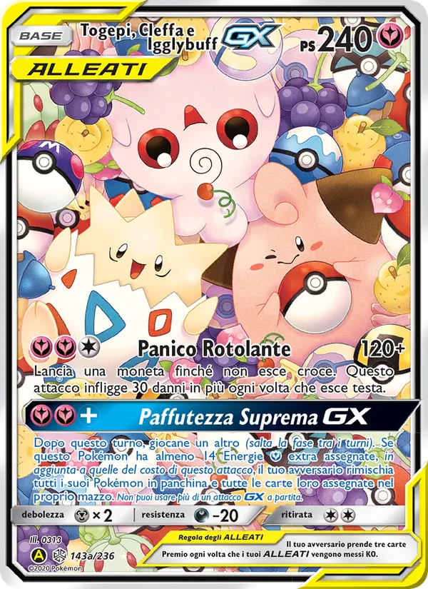 Togepi, Cleffa e Igglybuff GX – Eclissi Cosmica 143