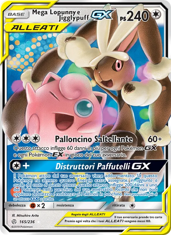 Mega Lopunny e Jigglypuff GX – Eclissi Cosmica 165