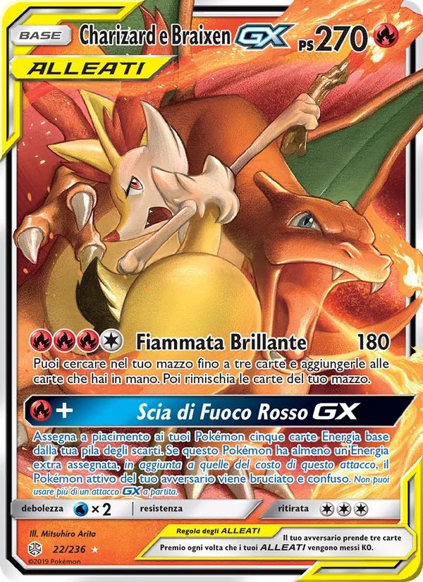Charizard e Braixen GX – Eclissi Cosmica 22