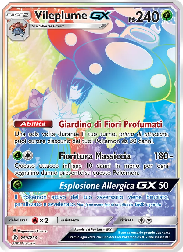Vileplume GX – Eclissi Cosmica 250