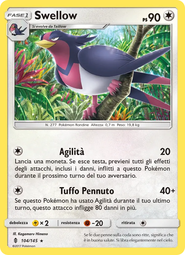 Swellow – Guardiani Nascenti 104