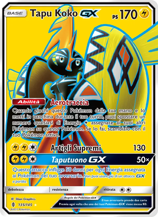 Tapu Koko GX – Guardiani Nascenti 135