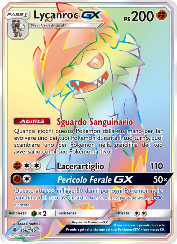 Lycanroc GX – Guardiani Nascenti 156