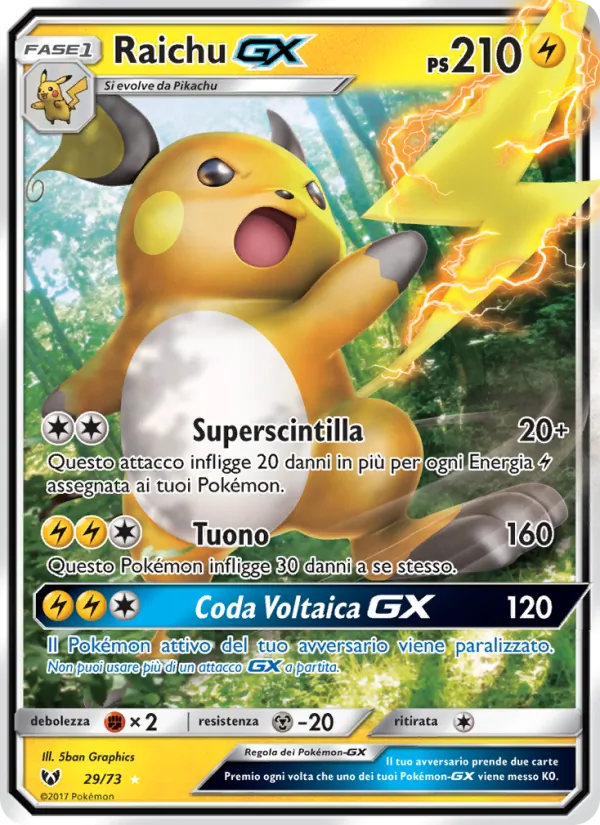 Raichu GX – Leggende Iridescenti 29