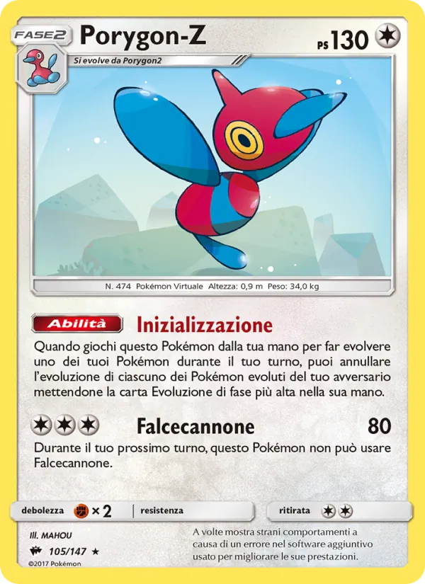 Porygon-Z – Ombre Infuocate 105