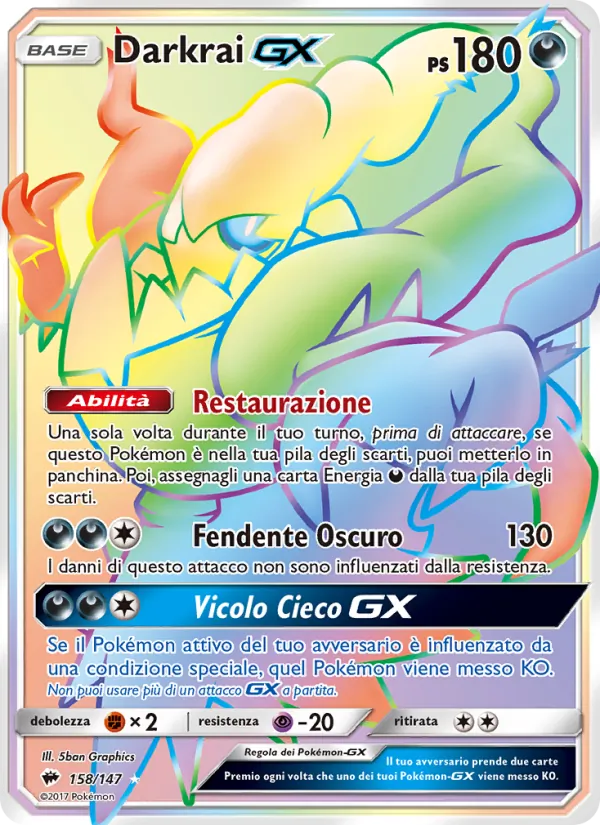 Darkrai GX – Ombre Infuocate 158