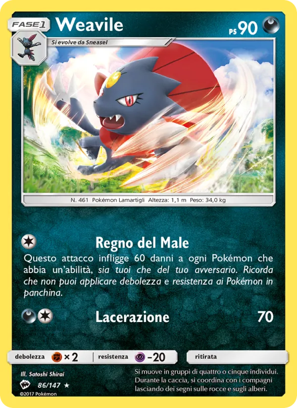 Weavile – Ombre Infuocate 86