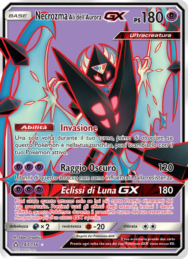 Necrozma Ali dell’Aurora GX – Ultraprisma 143