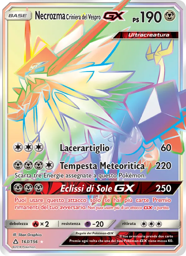Necrozma Criniera del Vespro GX – Ultraprisma 163