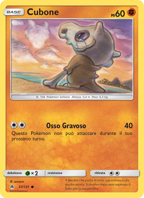 Cubone – Apocalisse Di Luce 57