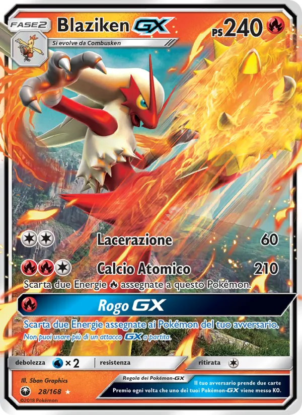 Blaziken GX – Tempesta Astrale 28