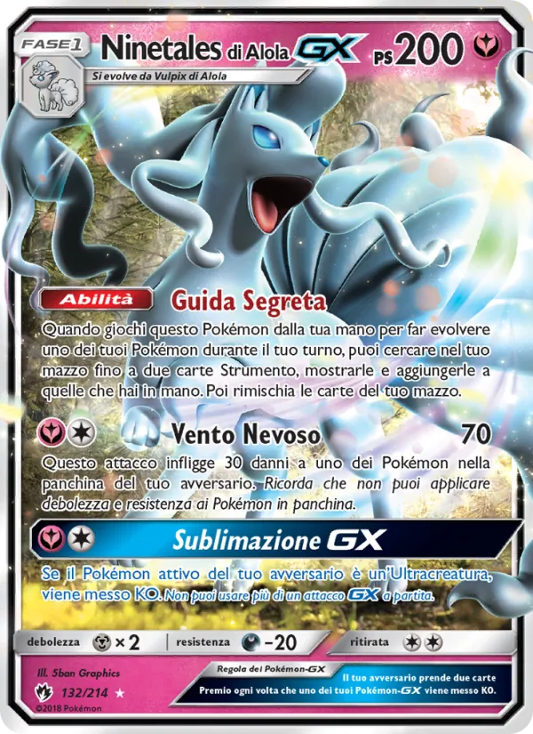 Ninetales di Alola GX – Tuoni Perduti 132