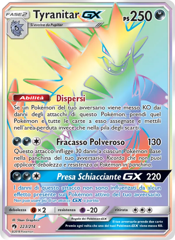 Tyranitar GX – Tuoni Perduti 223