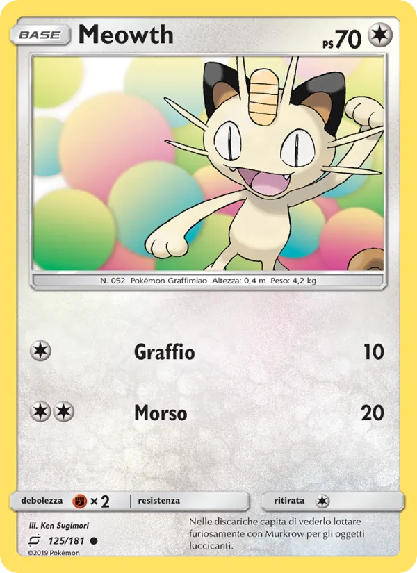 Meowth – Gioco di Squadra 125