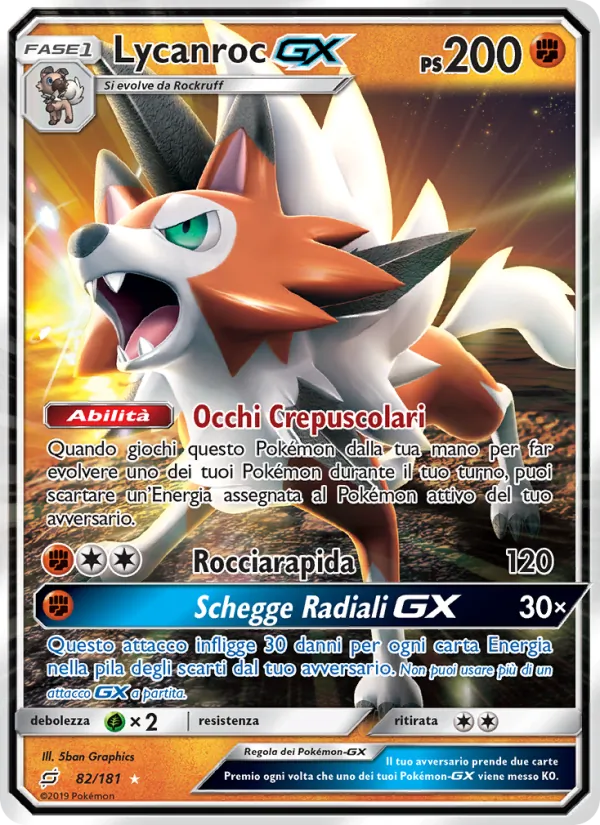 Lycanroc GX – Gioco di Squadra 82