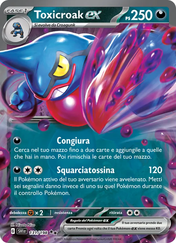Toxicroak-ex – Scarlatto e Violetto 131