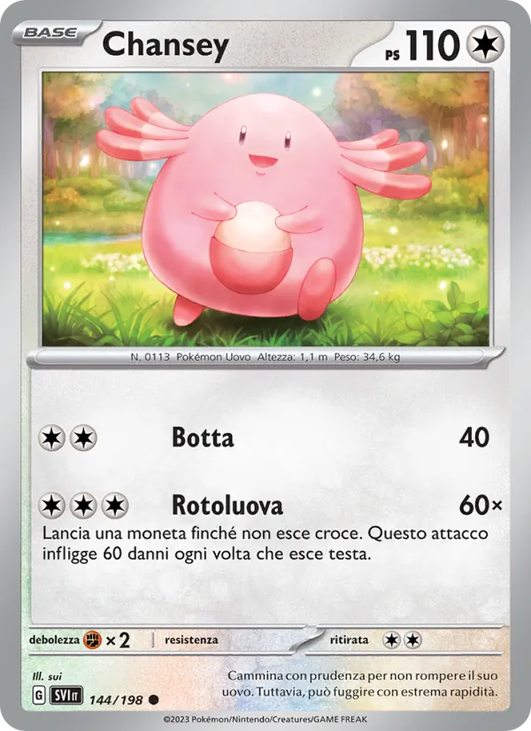 Chansey – Scarlatto e Violetto 144