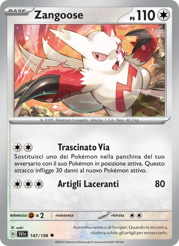 Zangoose – Scarlatto e Violetto 147