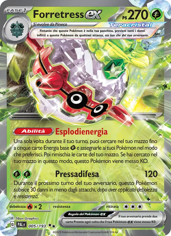 Forretress-ex – Evoluzioni a Paldea 5