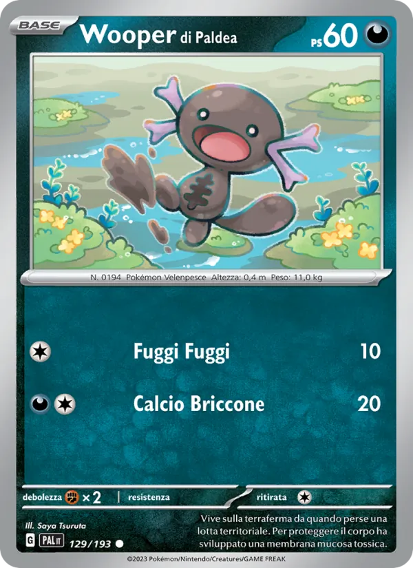 Wooper di Paldea – Evoluzioni a Paldea 129