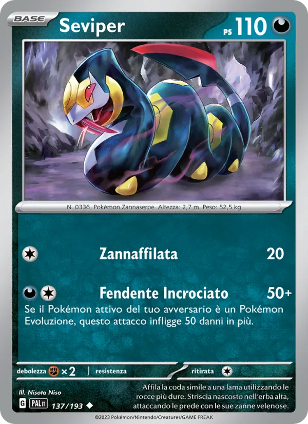 Seviper – Evoluzioni a Paldea 137