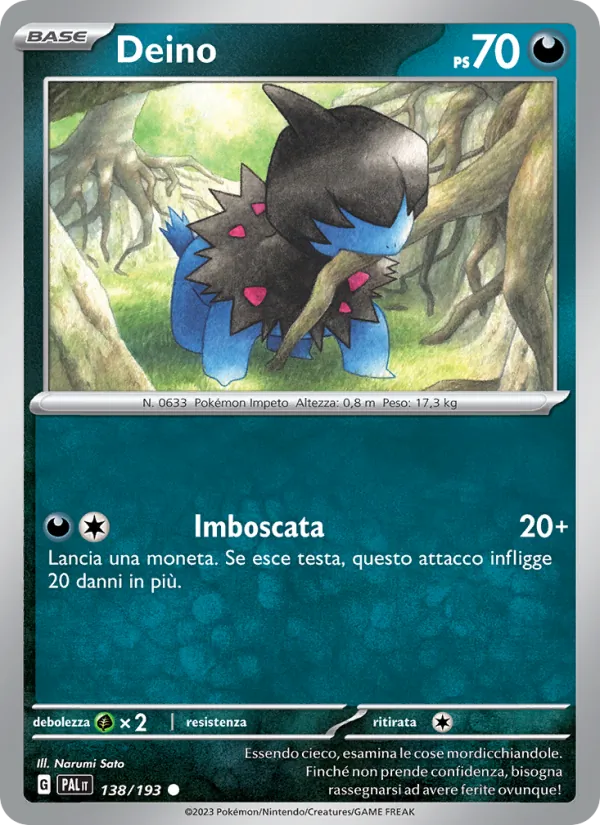 Deino – Evoluzioni a Paldea 138