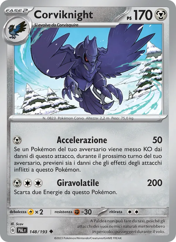 Corviknight – Evoluzioni a Paldea 148
