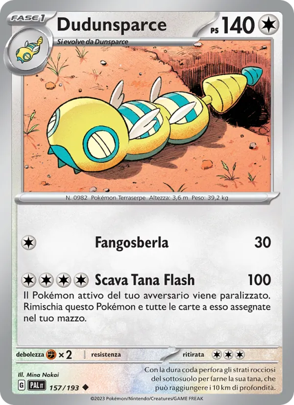 Dudunsparce – Evoluzioni a Paldea 157