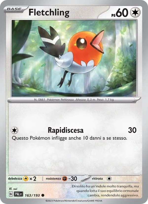 Fletchling – Evoluzioni a Paldea 163