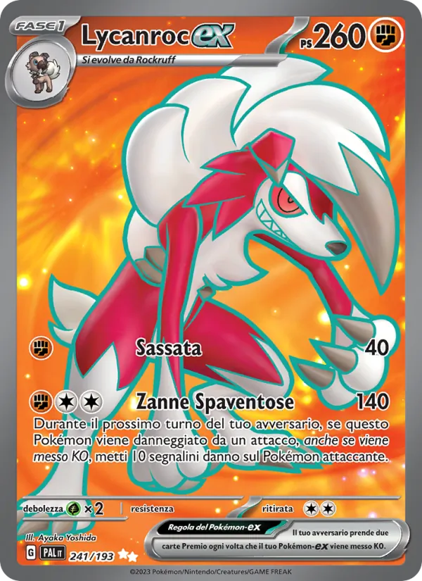 Lycanroc-ex – Evoluzioni a Paldea 241