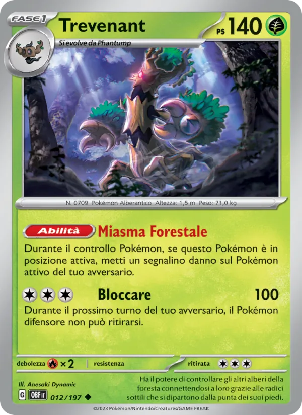 Trevenant – Ossidiana Infuocata 12