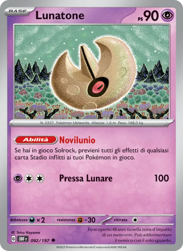 Lunatone – Ossidiana Infuocata 92